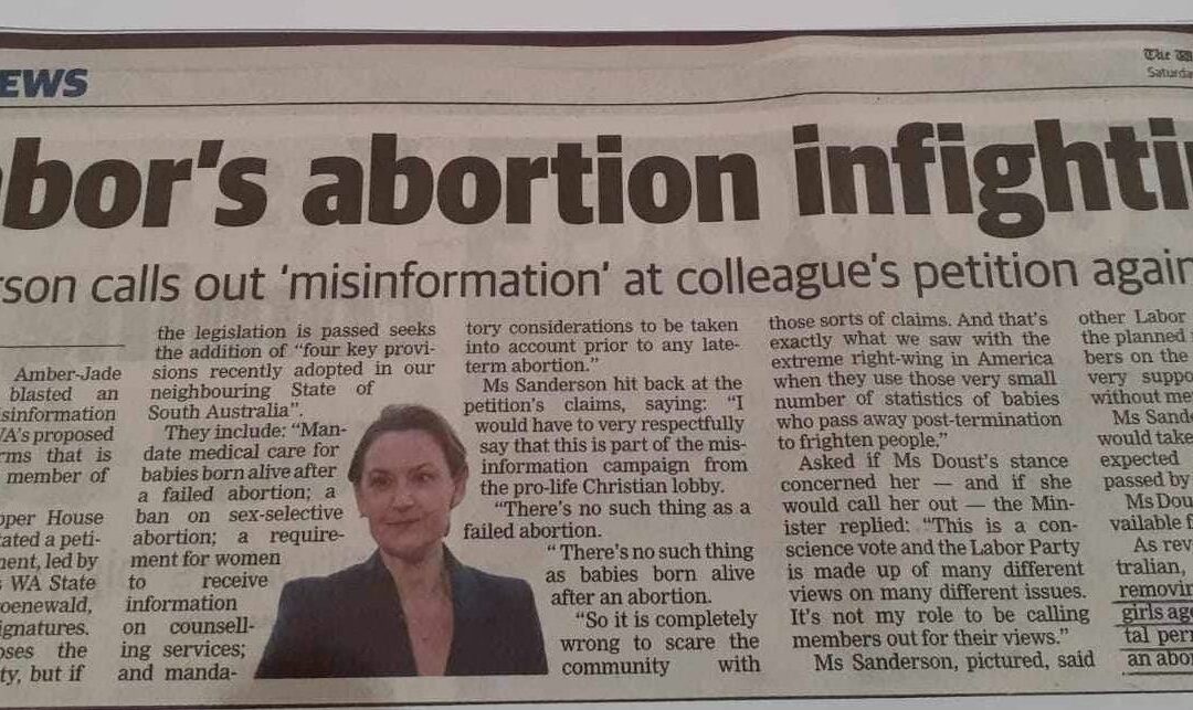 Minister Sanderson’s Misinformation Claims